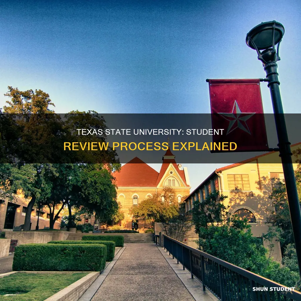 does texas state university put students under review