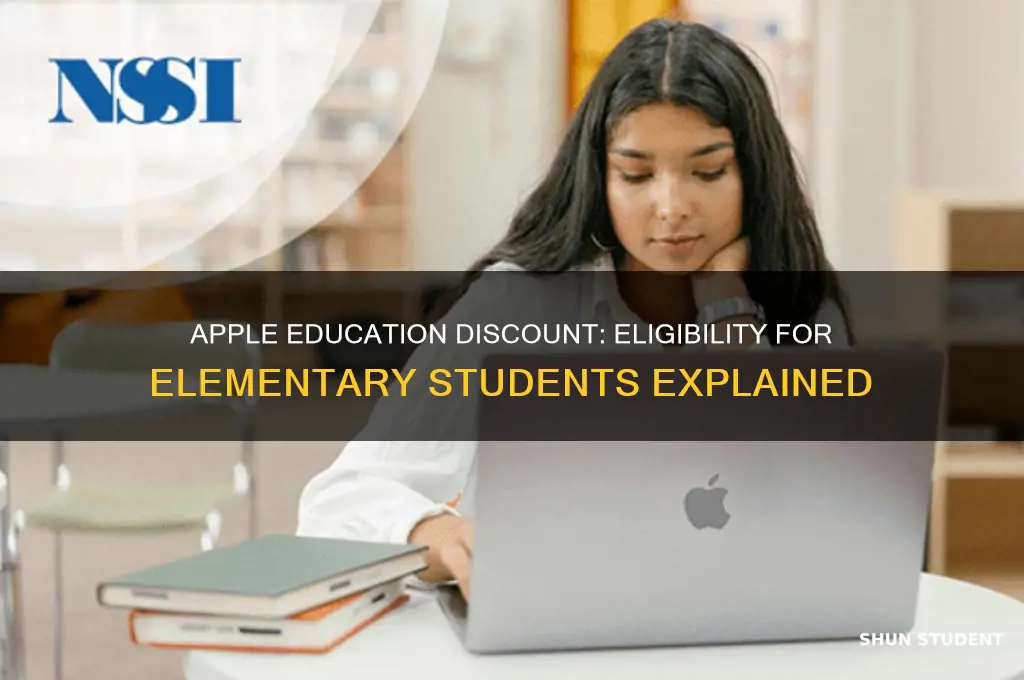 does the apple education discount apply to elementary students