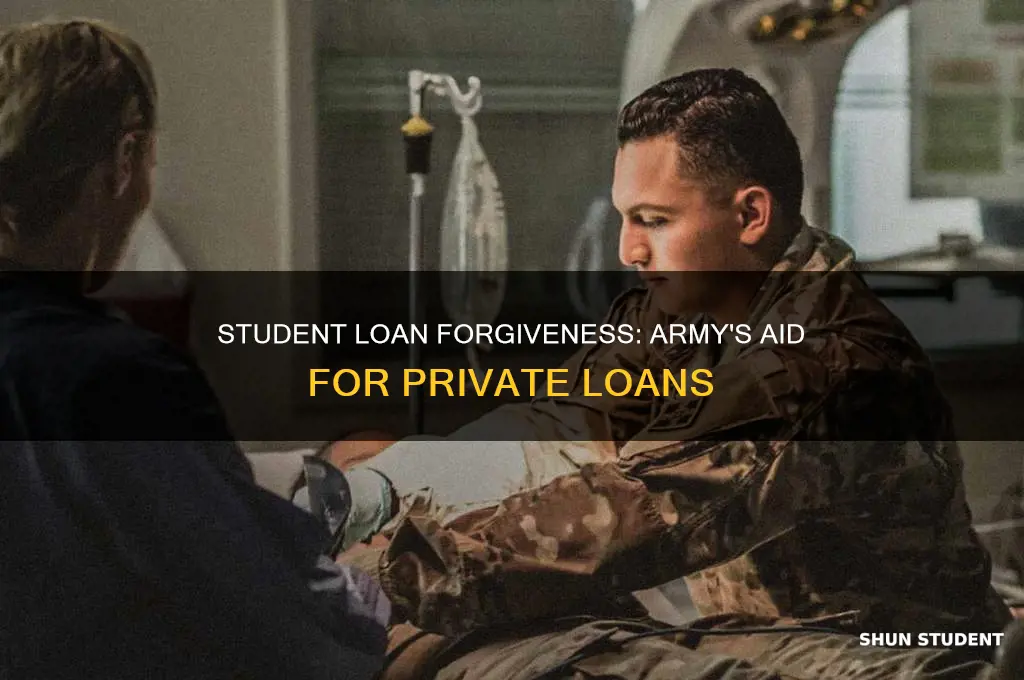 does the army pay off private student loans