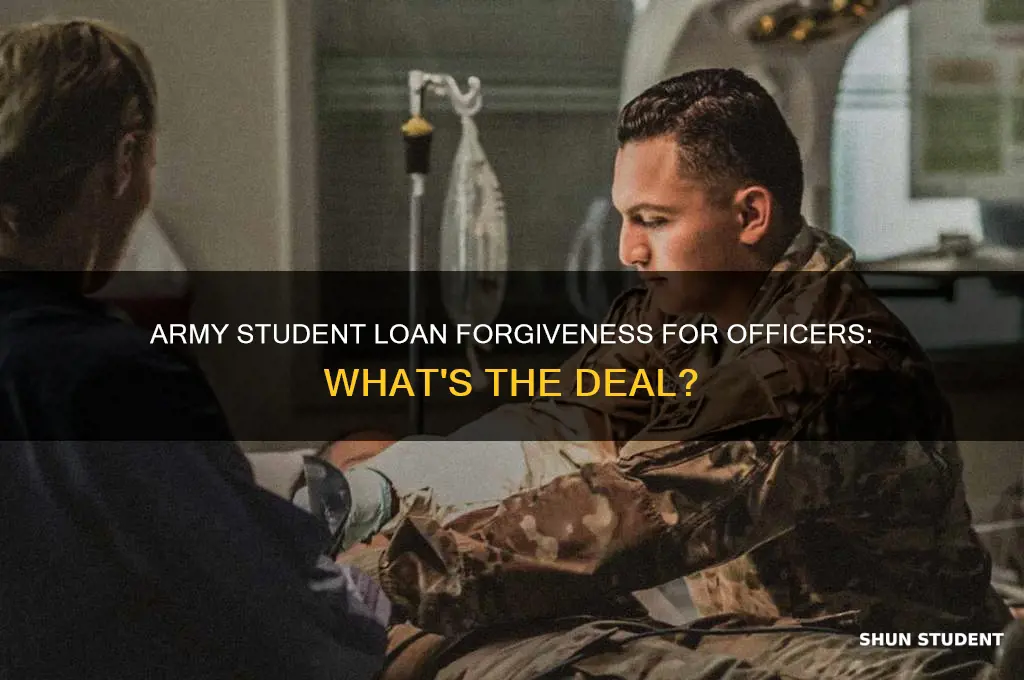 does the army pay off student loans for officers