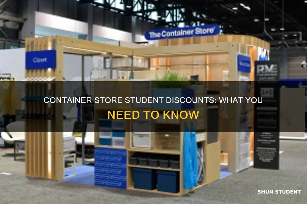 does the container store give student discounts