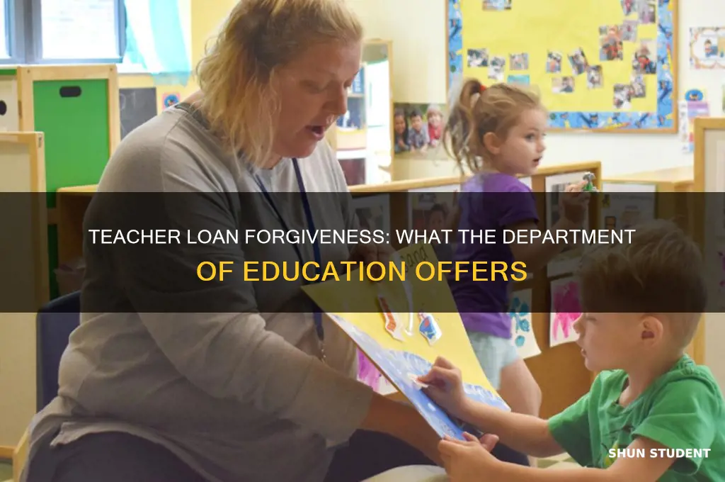 does the department of education forgiveness student loan for teachers