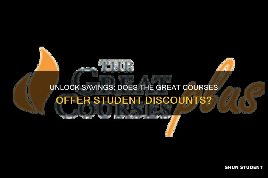 does the great courses give student discount