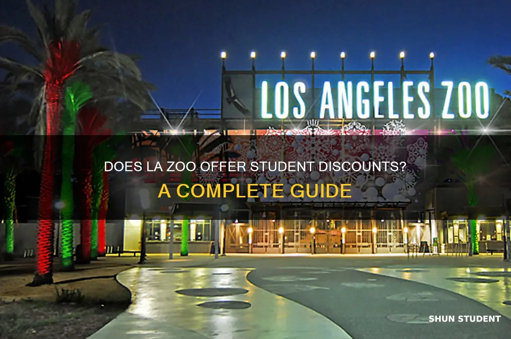 does the la zoo have a student discount