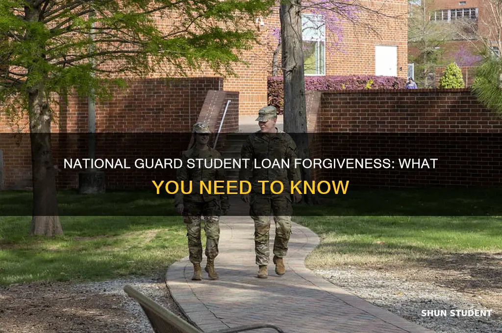 does the national guard forgive student loans