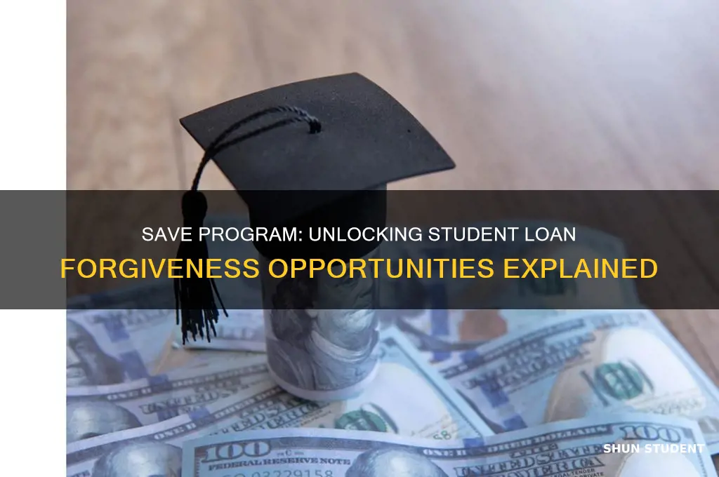 does the save program forgiveness student loans
