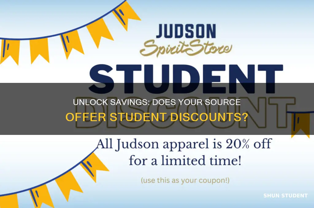 does the source have student discount