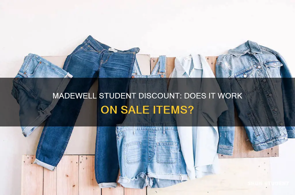 does the student discount at madewell apply for sale items