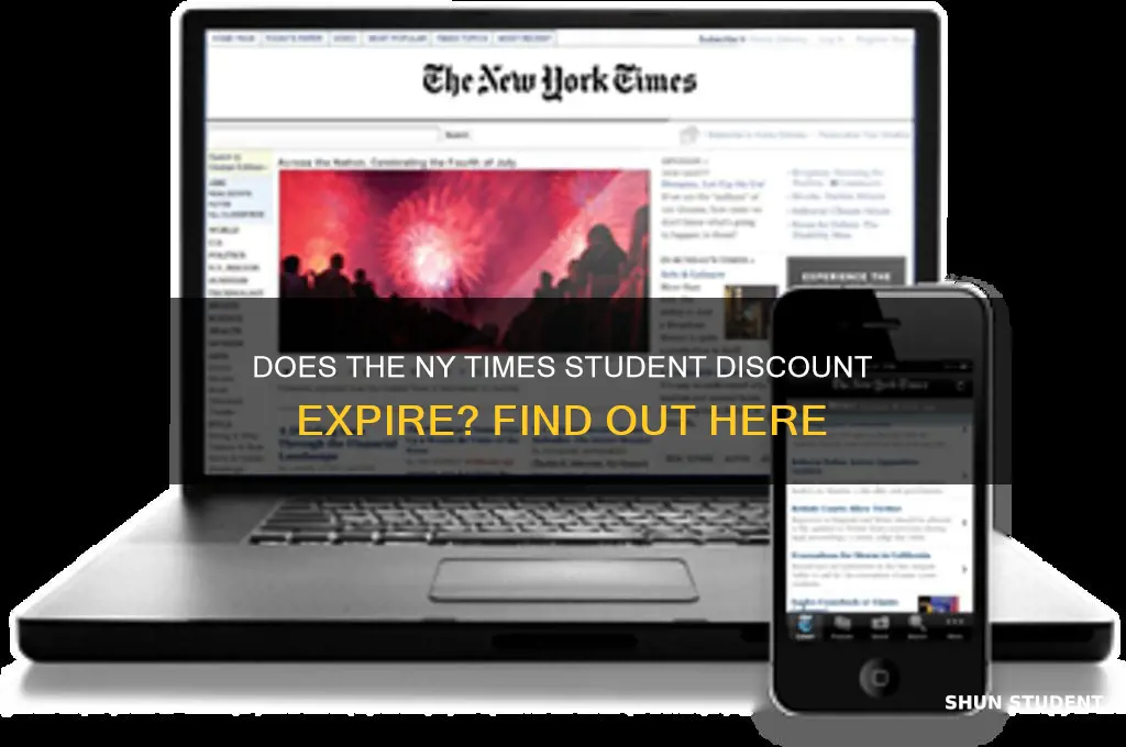 does the student discount ny times expire