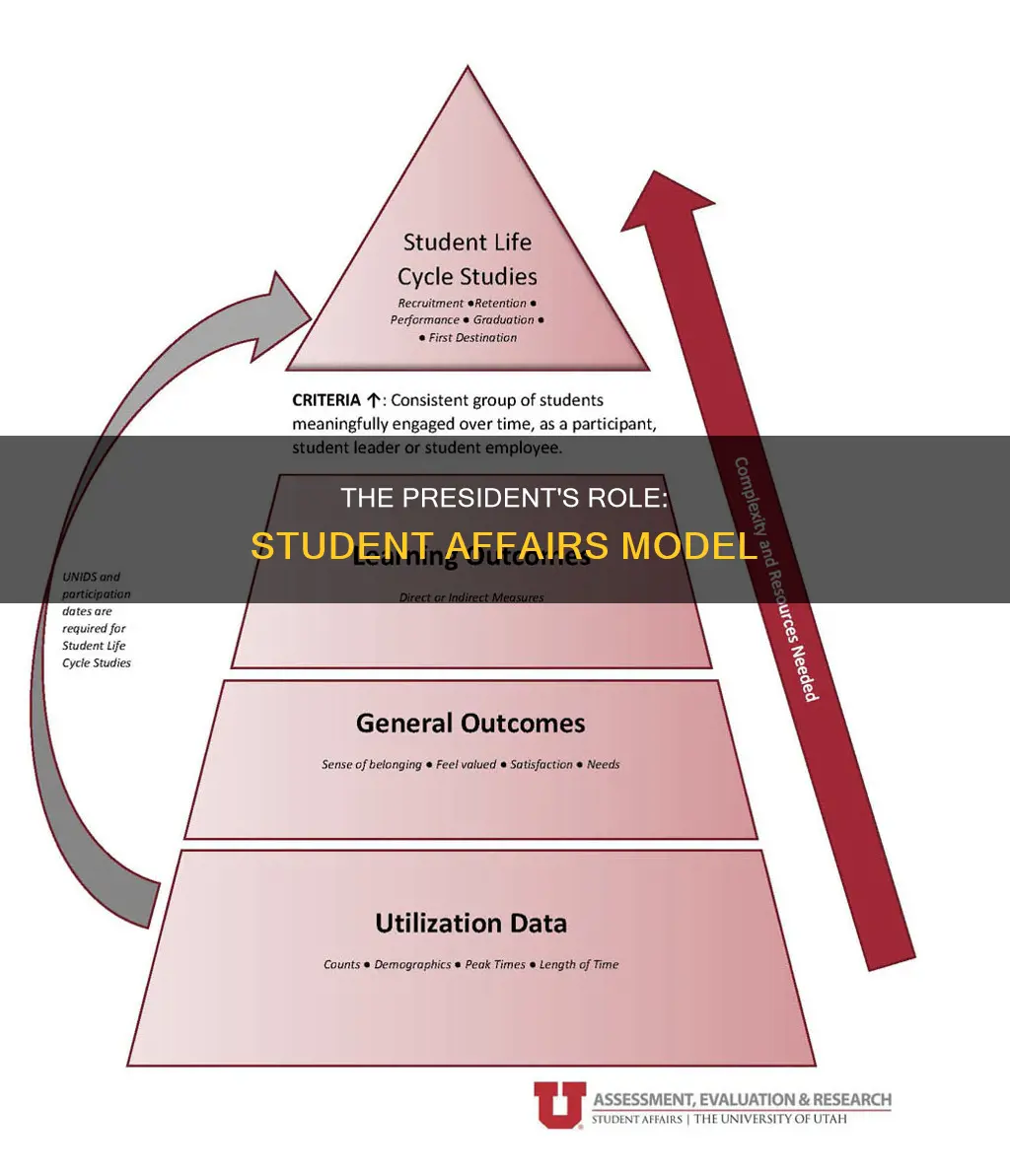 does the university presidebt decide student affairs model