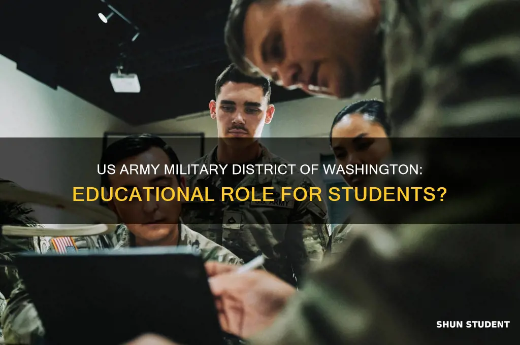 does the us army military district of washington teach students