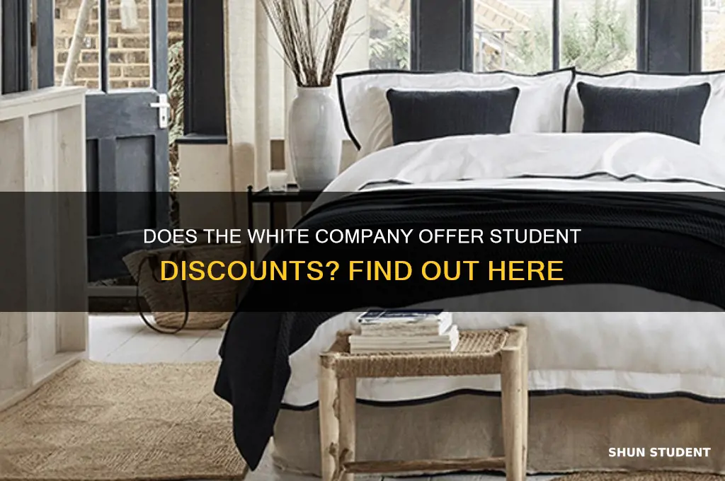 does the white company do student discount