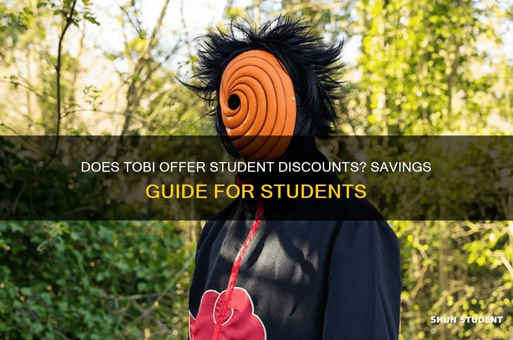 does tobi give student discounts