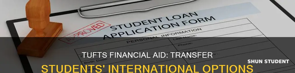 does tufts provide financial aid to international transfer students