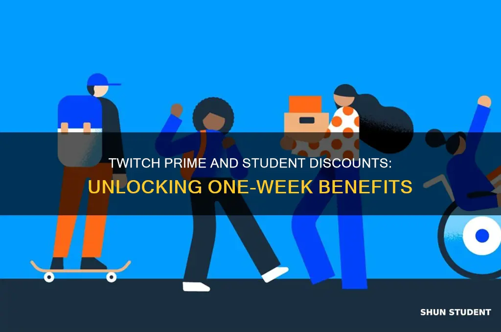 does twitch prime come with the 1 week student discount