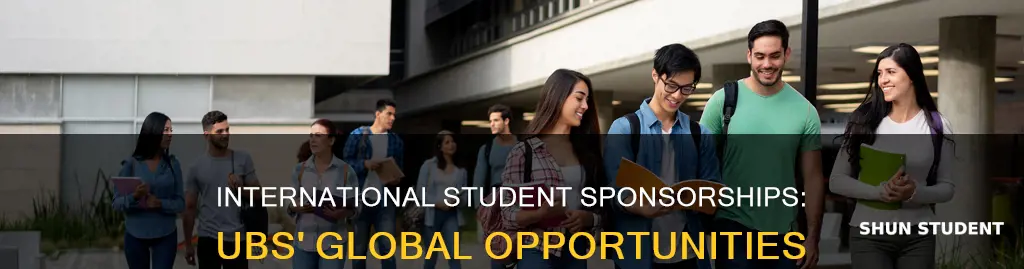 does ubs sponsor international students