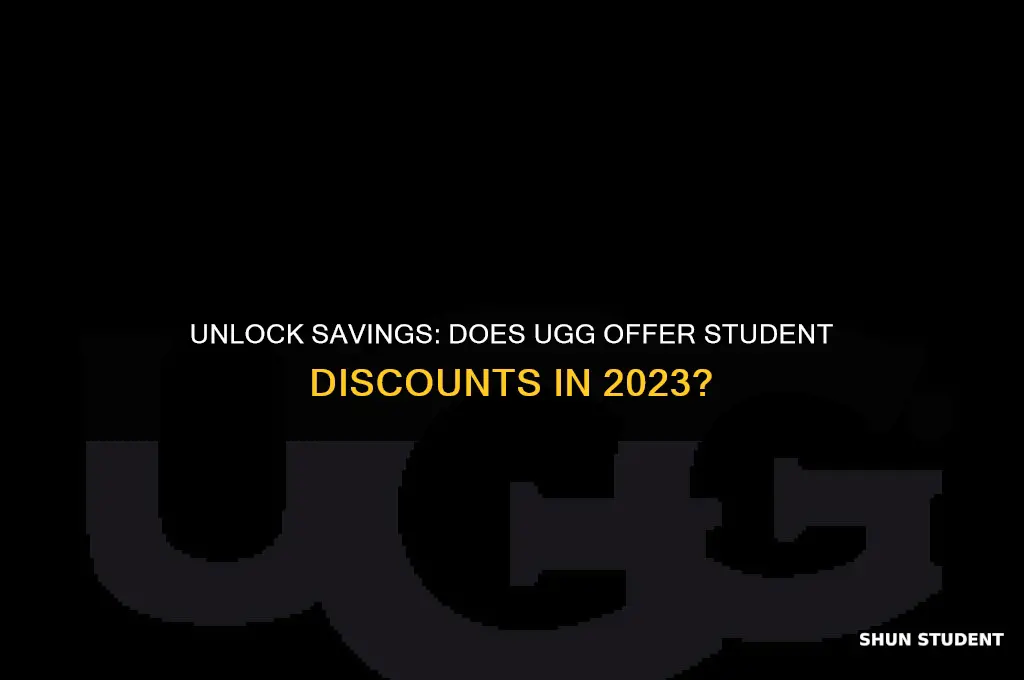 does uggs have a student discount