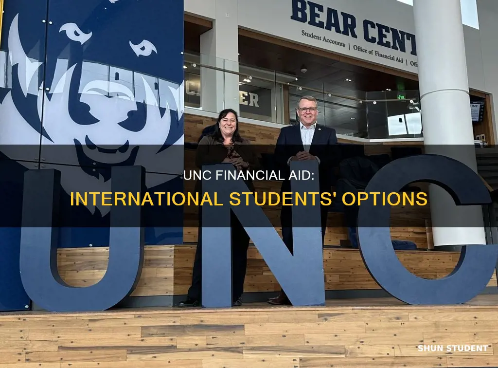 does unc offer financial aid to international students