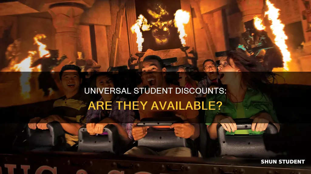 does universal do student discounts