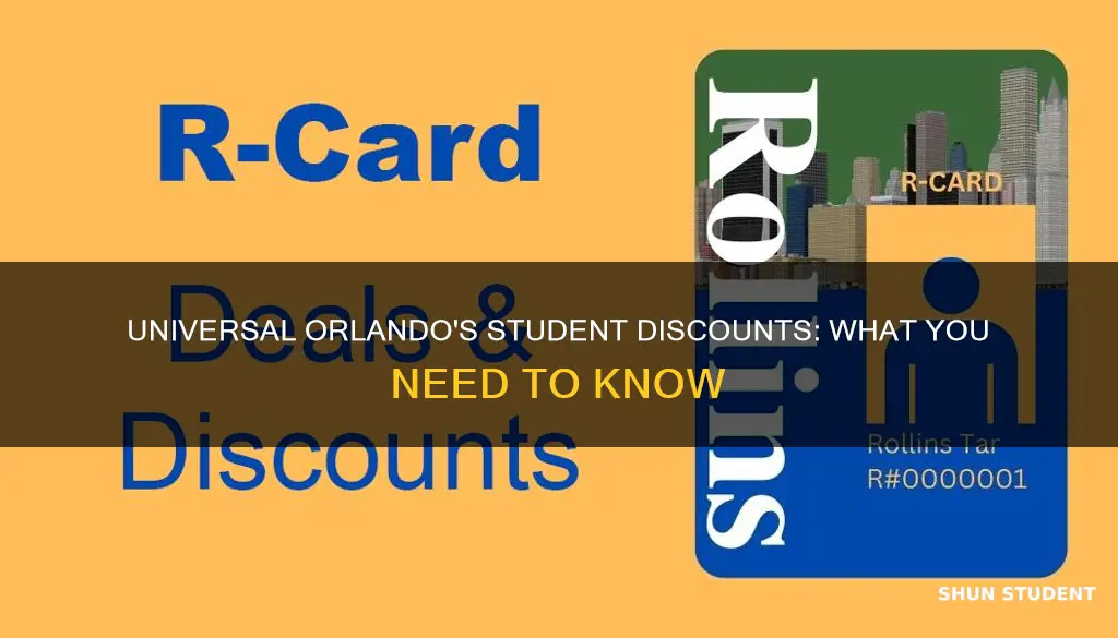 does universal orlando offer student discounts