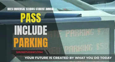 Universal Studios Student Pass: Parking Included?