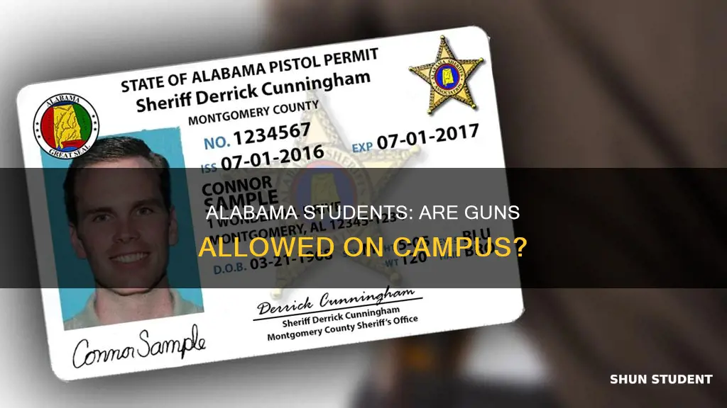 does university of alabama allow students to carry