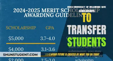 Transfer Student Scholarships at University of Delaware