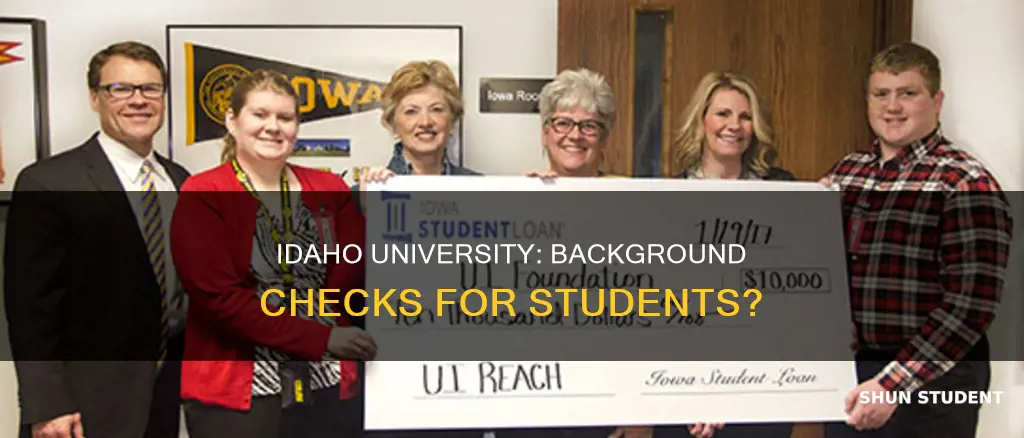 does university of idaho do background checks for students
