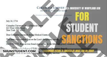 Maryland University: Student Sanctions and You
