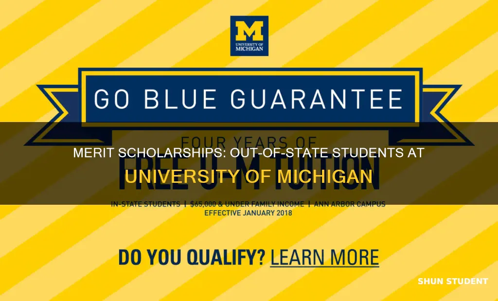 does university of michigan give merit scholarships to out-of-state students