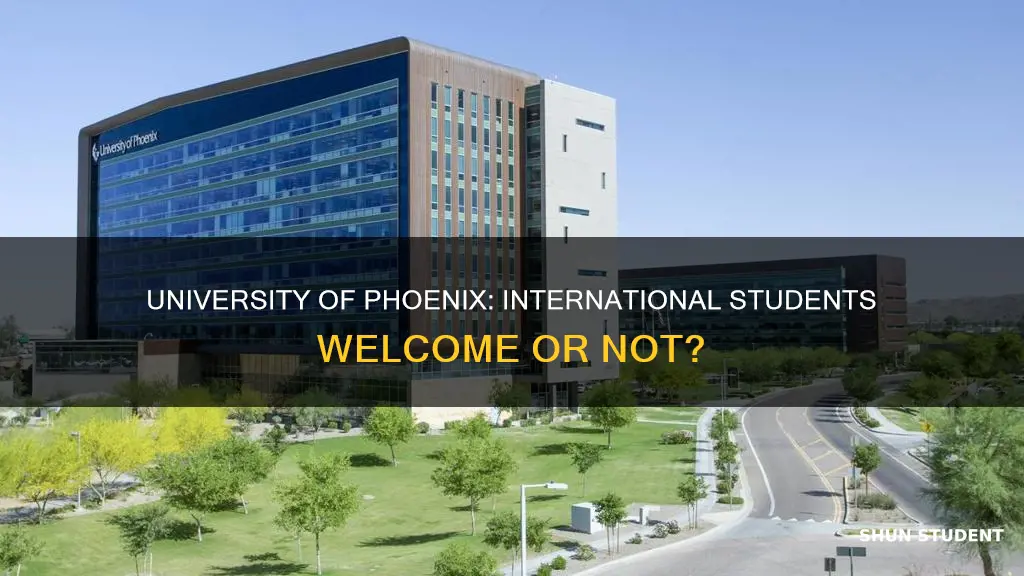 does university of phoenix accept international students