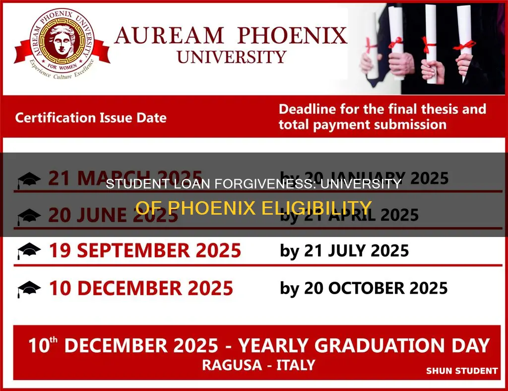 does university of phoenix qualify for student loan forgiveness