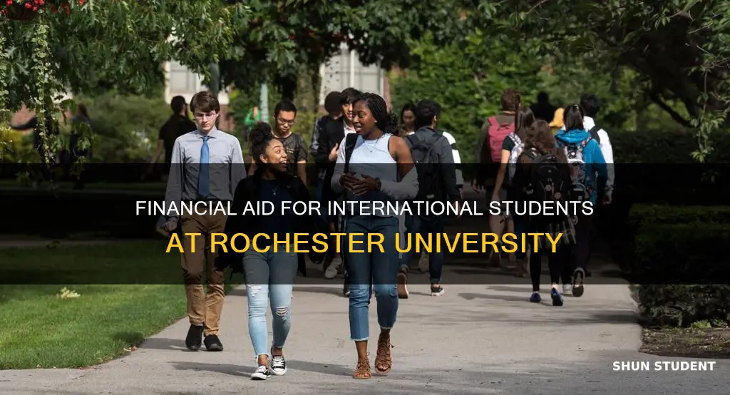 does university of rochester give financial aid to international students