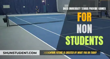 University Tennis: Open Games for Non-Students?