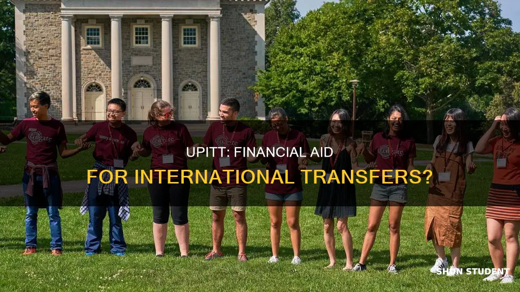 does upitt provide financial aid to international transfer students