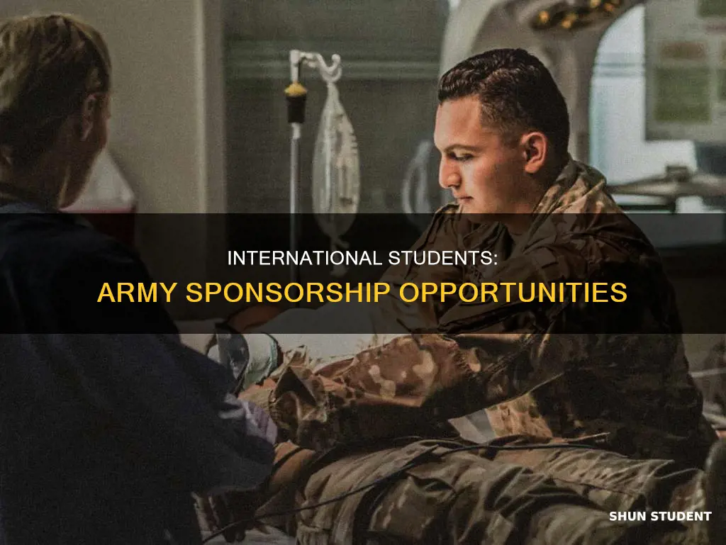 does us army sponsor international student