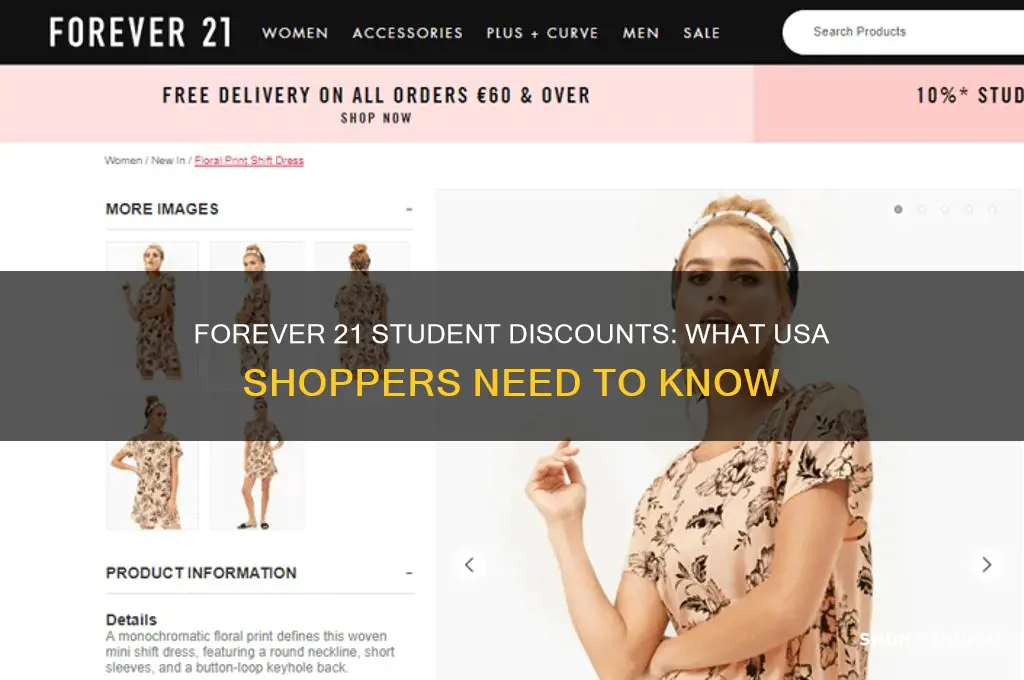 does usa forever 21 have student discounts