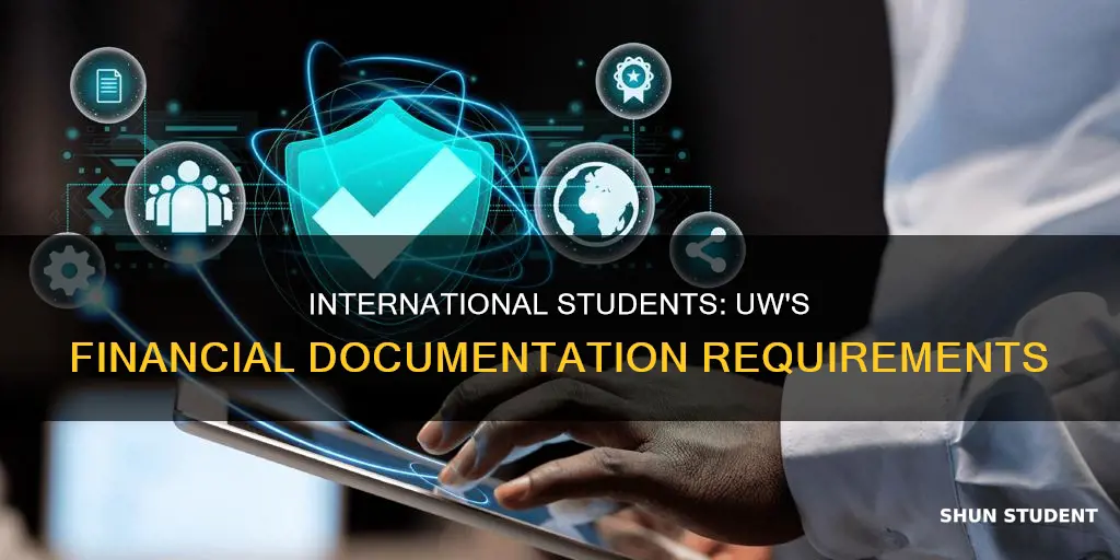 does uw require international student docmentation of finances