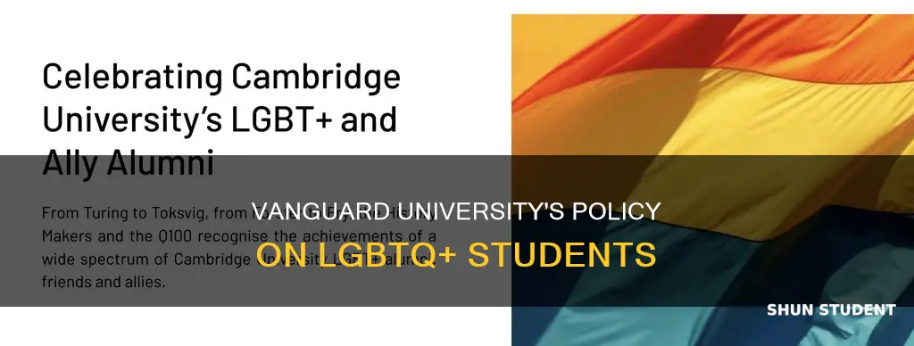 does vanguard university allow gay students