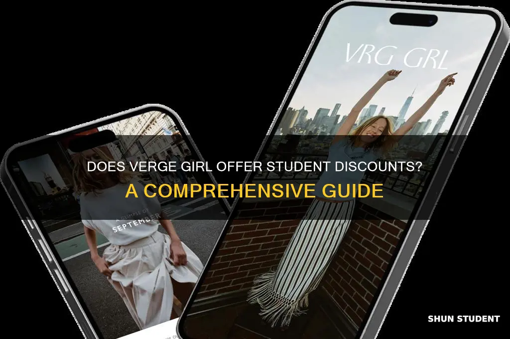 does verge girl do student discount