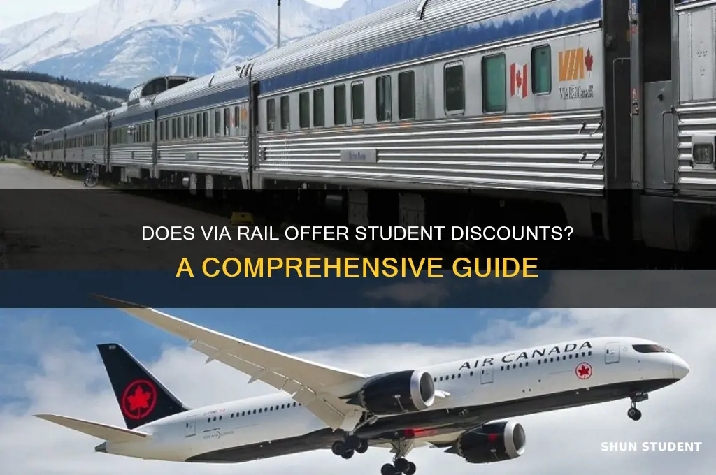 does via rail give student discounts