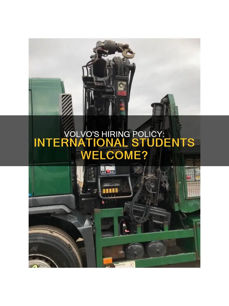 does volvo hire international students