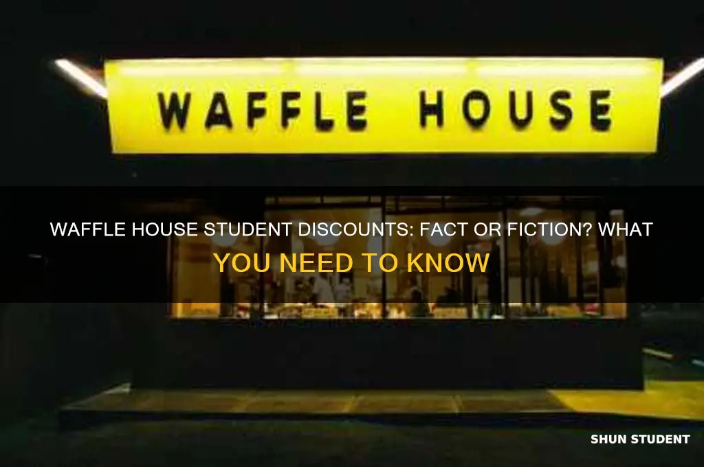 does waffle house give student discounts