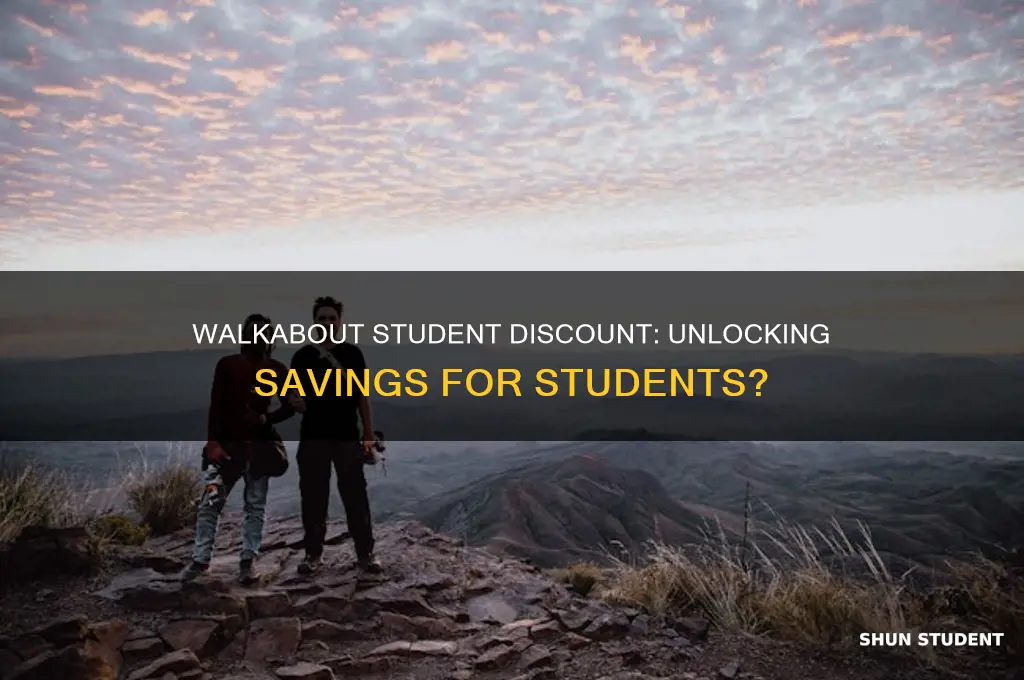 does walkabout do student discount