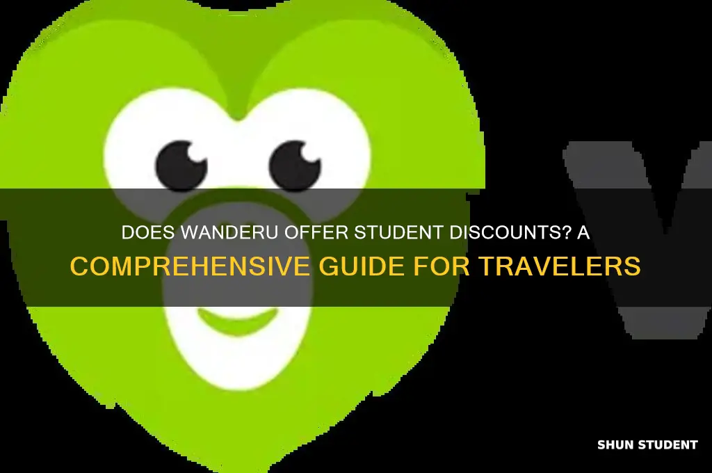 does wanderu have student discount