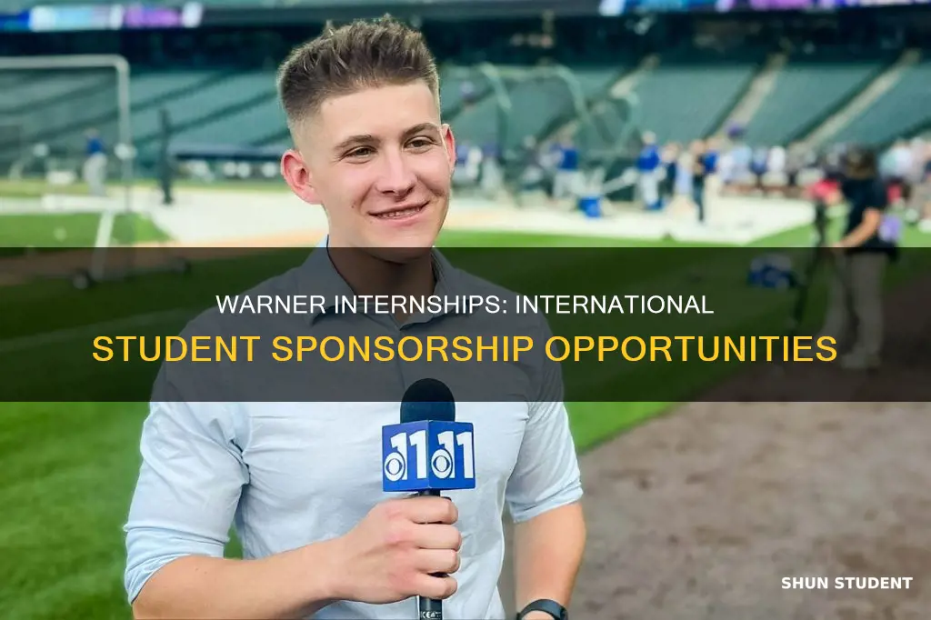 does warner sponsor international student for internships