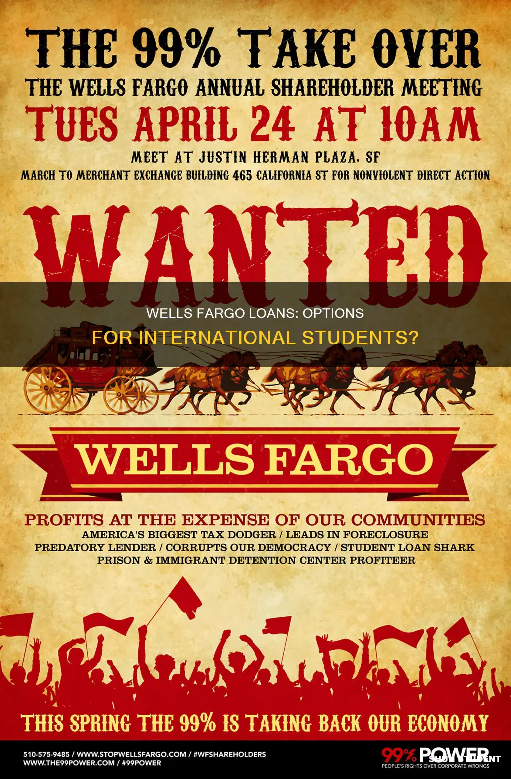 does wells fargo give loans to international students