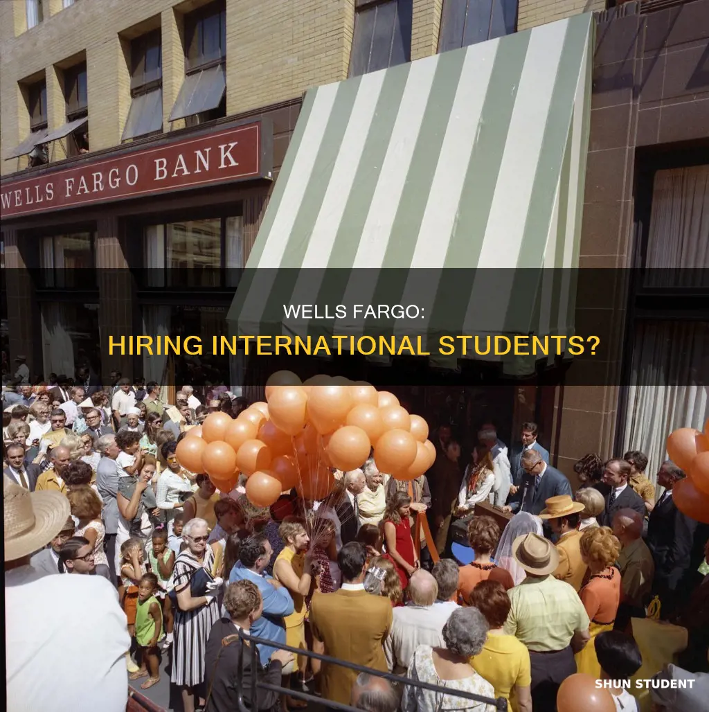 does wells fargo hire international students