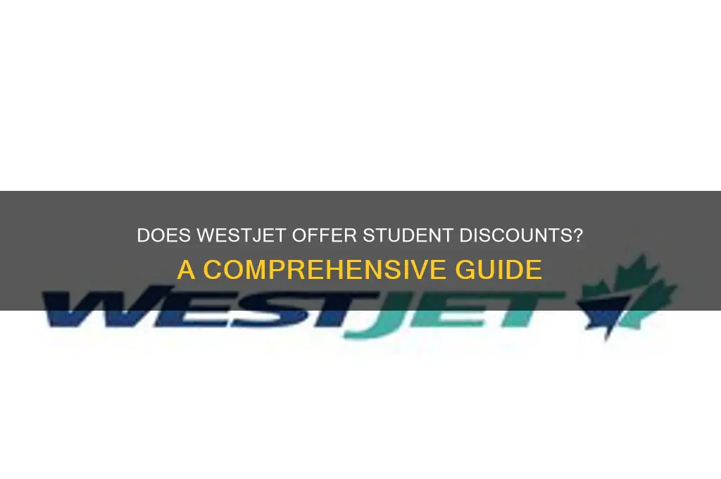 does westjet have student discounts