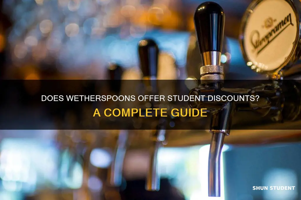 does wetherspoons have student discount